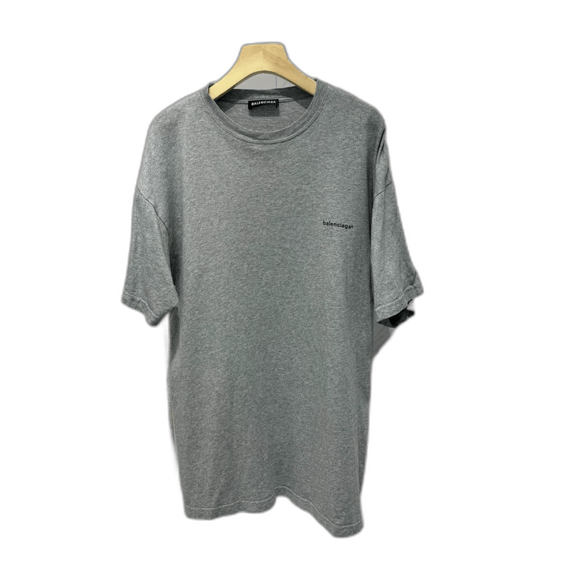 Balenciaga Balenciaga Small Logo Grey Short Sleeve Size US S / EU 44-46 / 1 - 1 Thumbnail