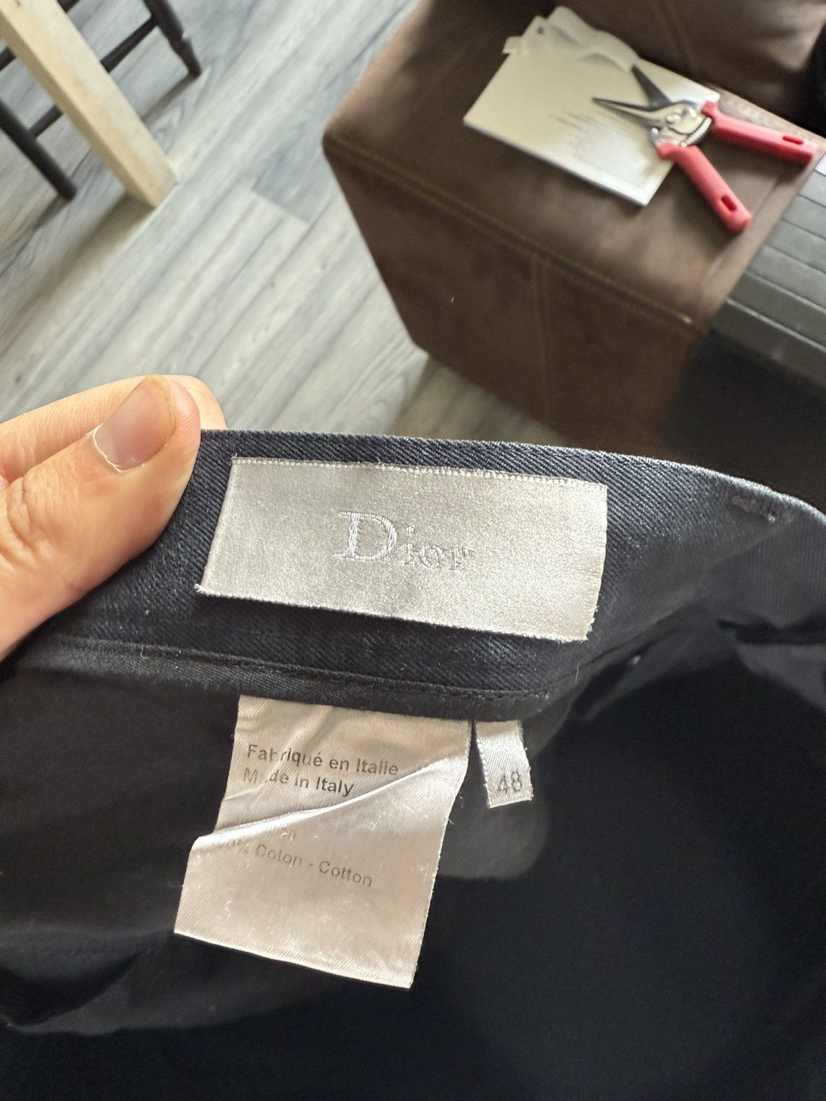 Dior Dior Homme Navy Cotton Trousers Size US 32 / EU 48 - 7 Thumbnail