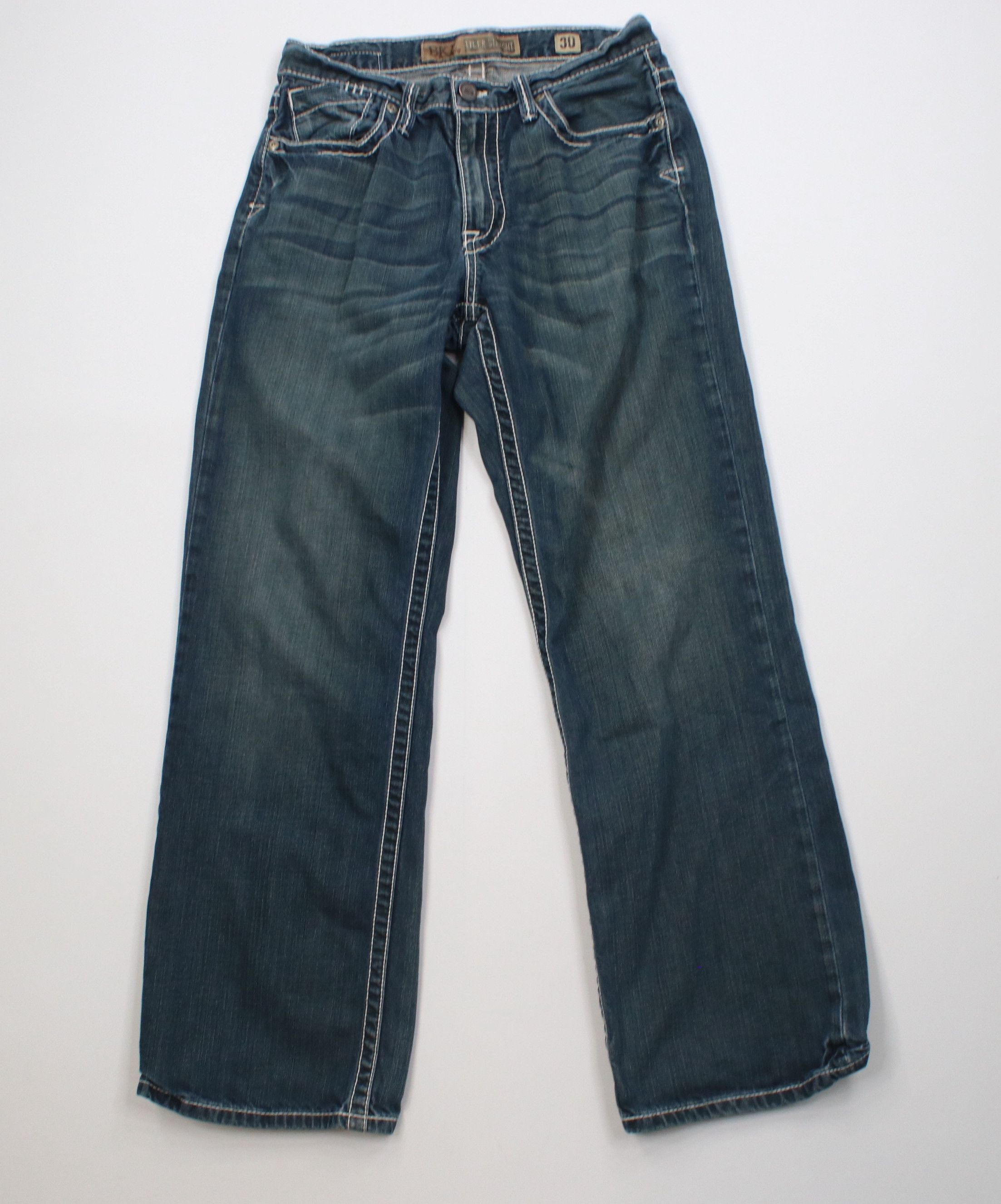 Vintage Buckle BKE Thick Stitch Tyler Straight Leg Denim Jeans Size US 30 / EU 46 - 1 Thumbnail