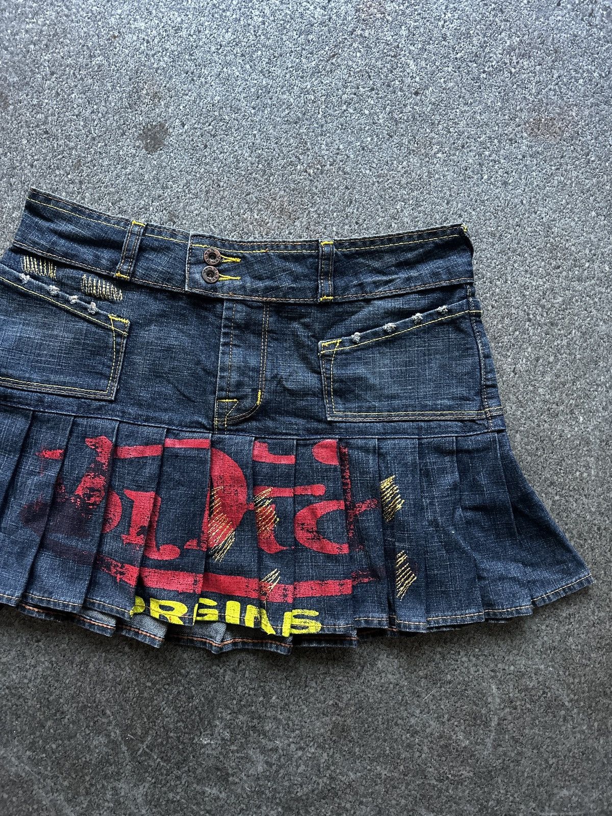 Vintage × Von Dutch Vintage Von Dutch Pleated Mini Skirt Size 28" / US 6 / IT 42 - 2 Thumbnail