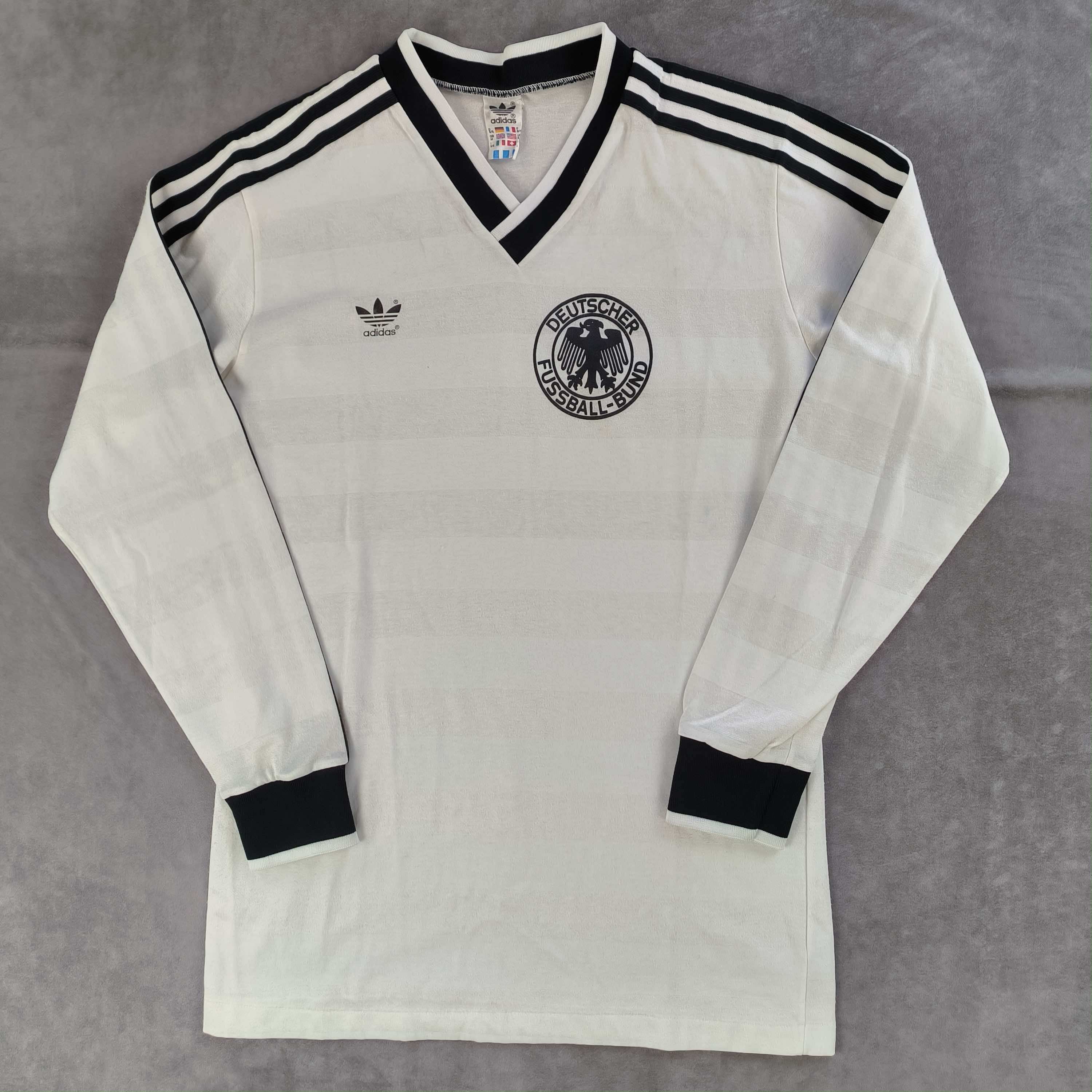 Adidas Germany 1984-86 Adidas home LS football jersey size D5/6 Size US M / EU 48-50 / 2 - 1 Thumbnail