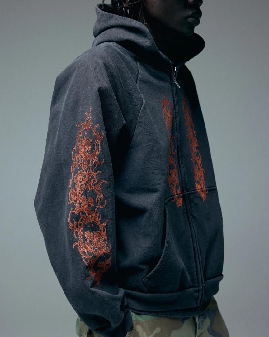 basketcase gallery Basketcase Gallery Afflicted Zip Hoodie XL — Rare Drop Size US XL / EU 56 / 4 - 5 Thumbnail
