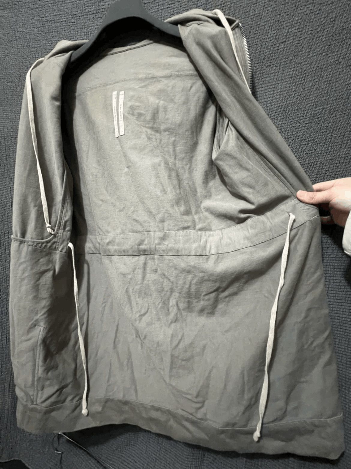 Rick Owens Rick Owens 17AW Mainline Zip-up Hoode Size US M / EU 48-50 / 2 - 7 Thumbnail