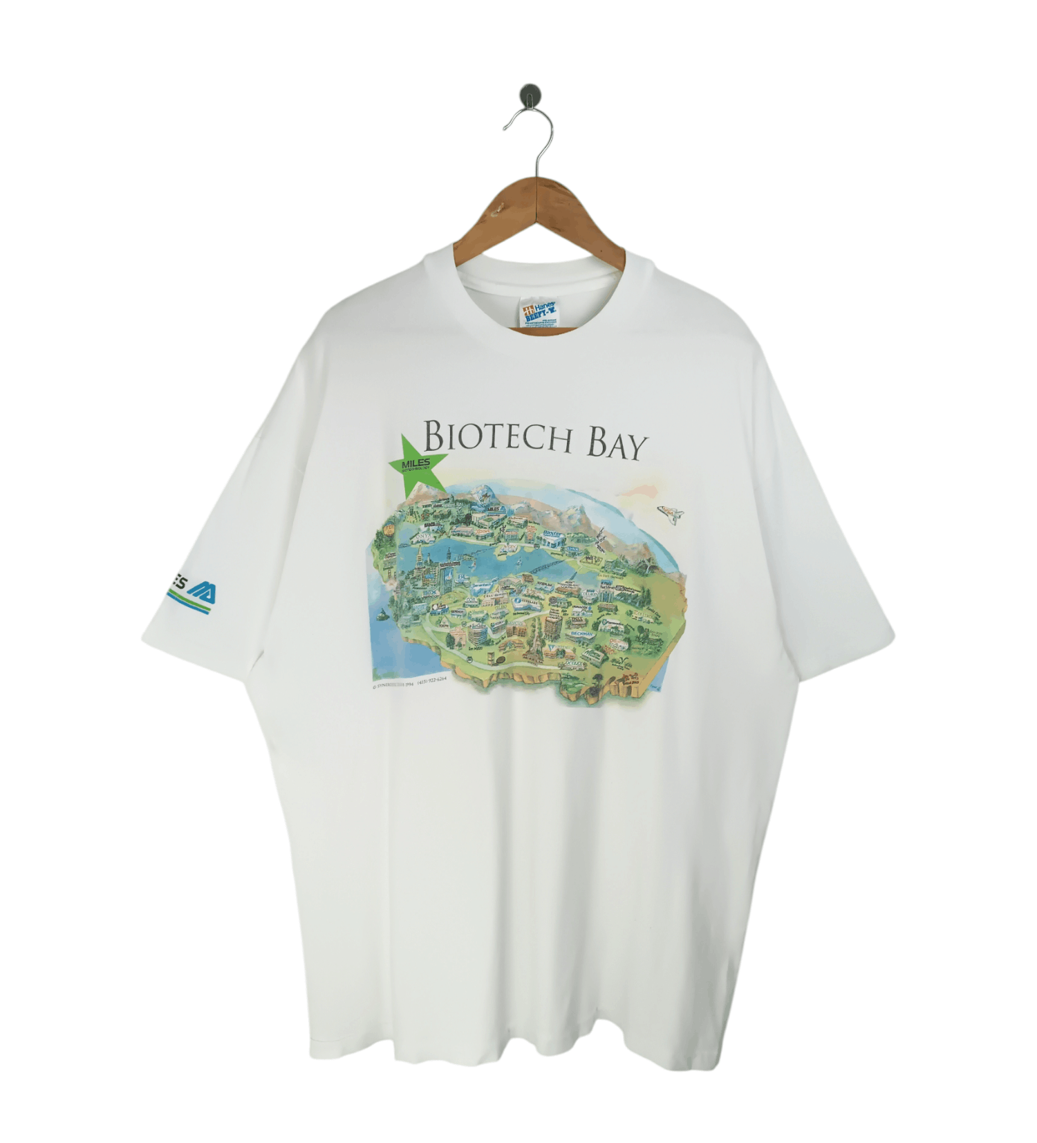 Vintage VINTAGE 90'S BIOTECH BAY NASA INDUSTRIAL VERY RARE TEE Size US XL / EU 56 / 4 - 1 Thumbnail