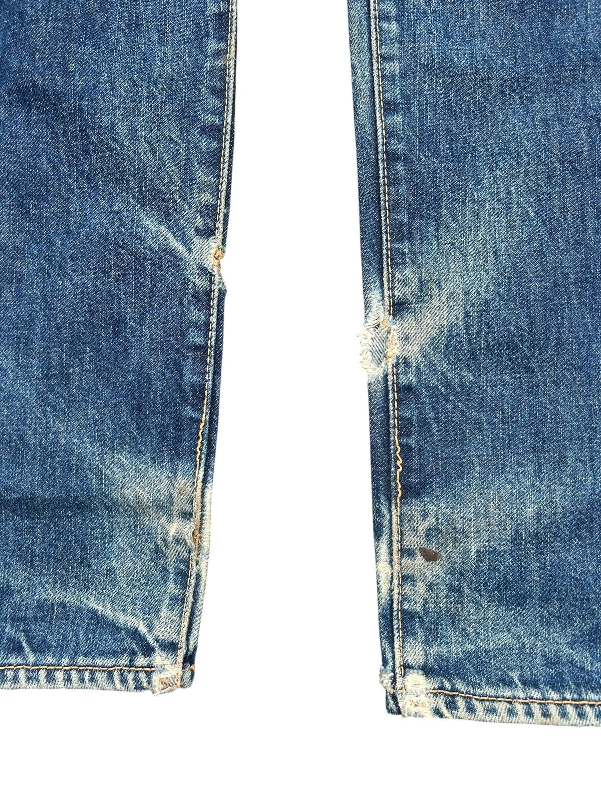 Kapital Thrashed Vintage Evisu Selvedge Japanese Brand Denim Jeans 🎌 Size US 30 / EU 46 - 11 Thumbnail