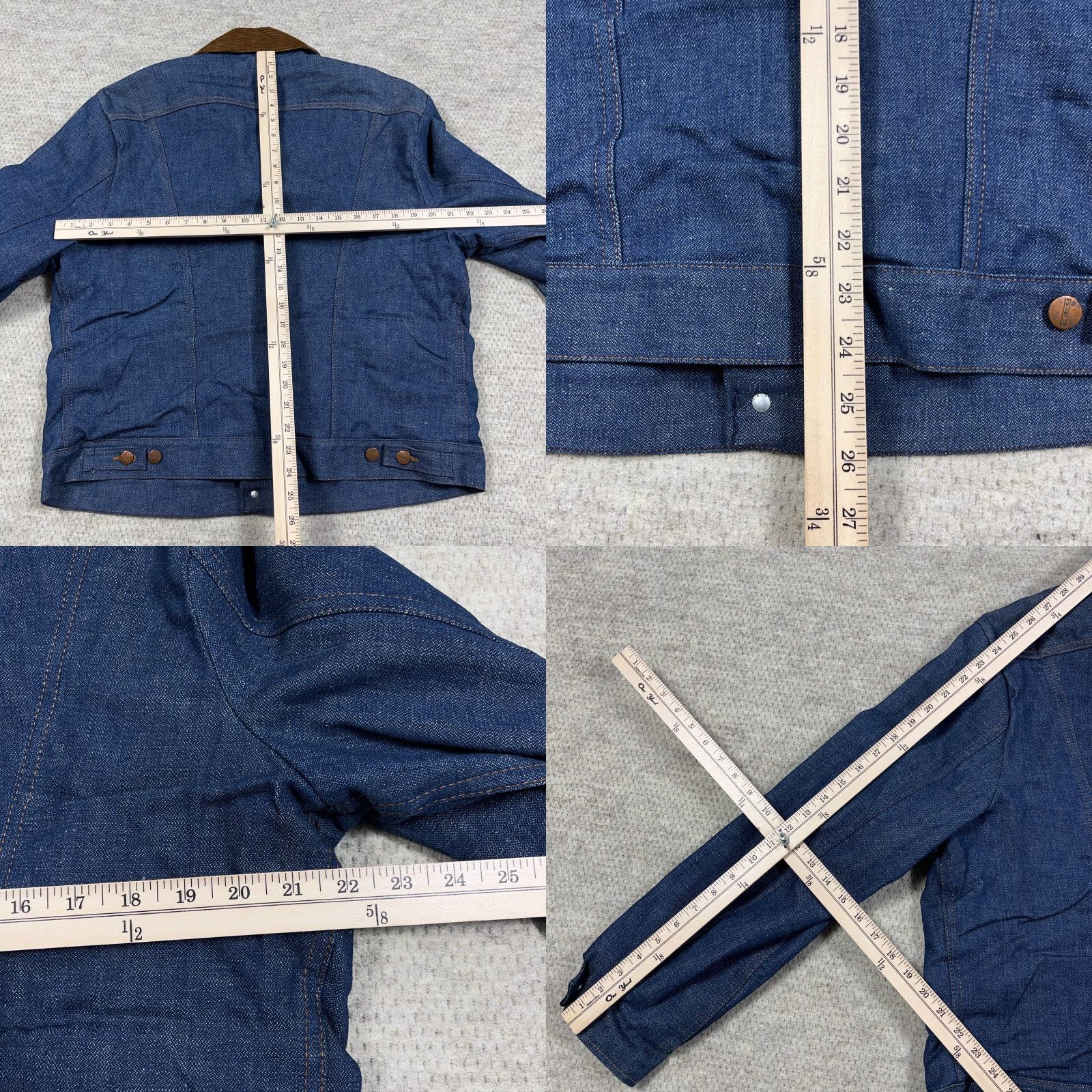 Bell VINTAGE Maverick Denim Jacket Men 44 Blue Lined 70s USA Made Jacket Size US S / EU 44-46 / 1 - 8 Thumbnail