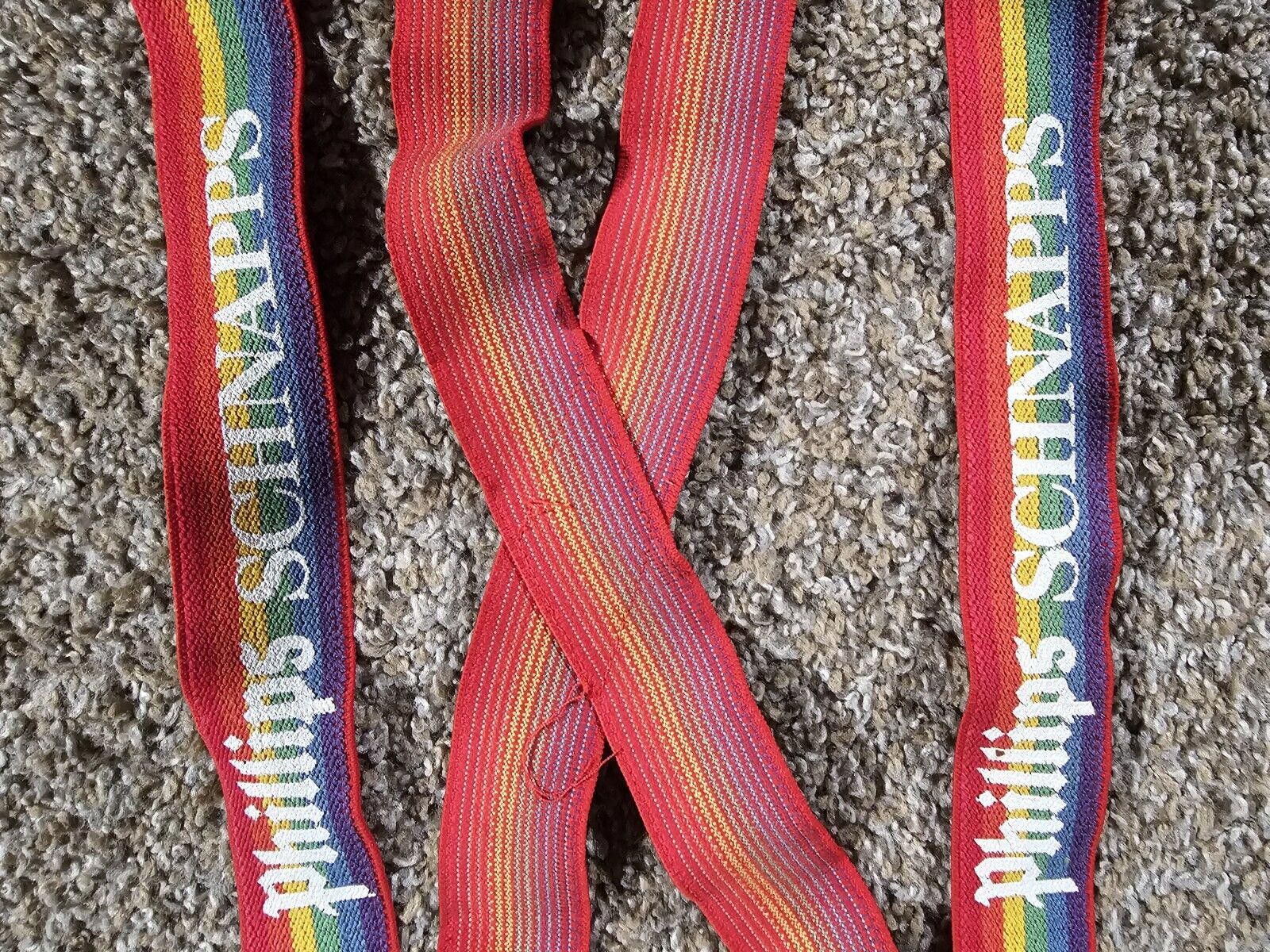 Designer Vintage Phillips Schnapps Rainbow Suspenders West Germany Size ONE SIZE - 2 Thumbnail