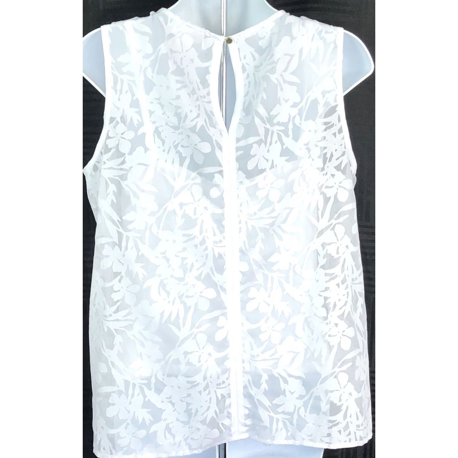 Liz Claiborne Liz Claiborne combo top blouse M White Floral Fairy Boho Dainty Size M / US 6-8 / IT 42-44 - 3 Thumbnail