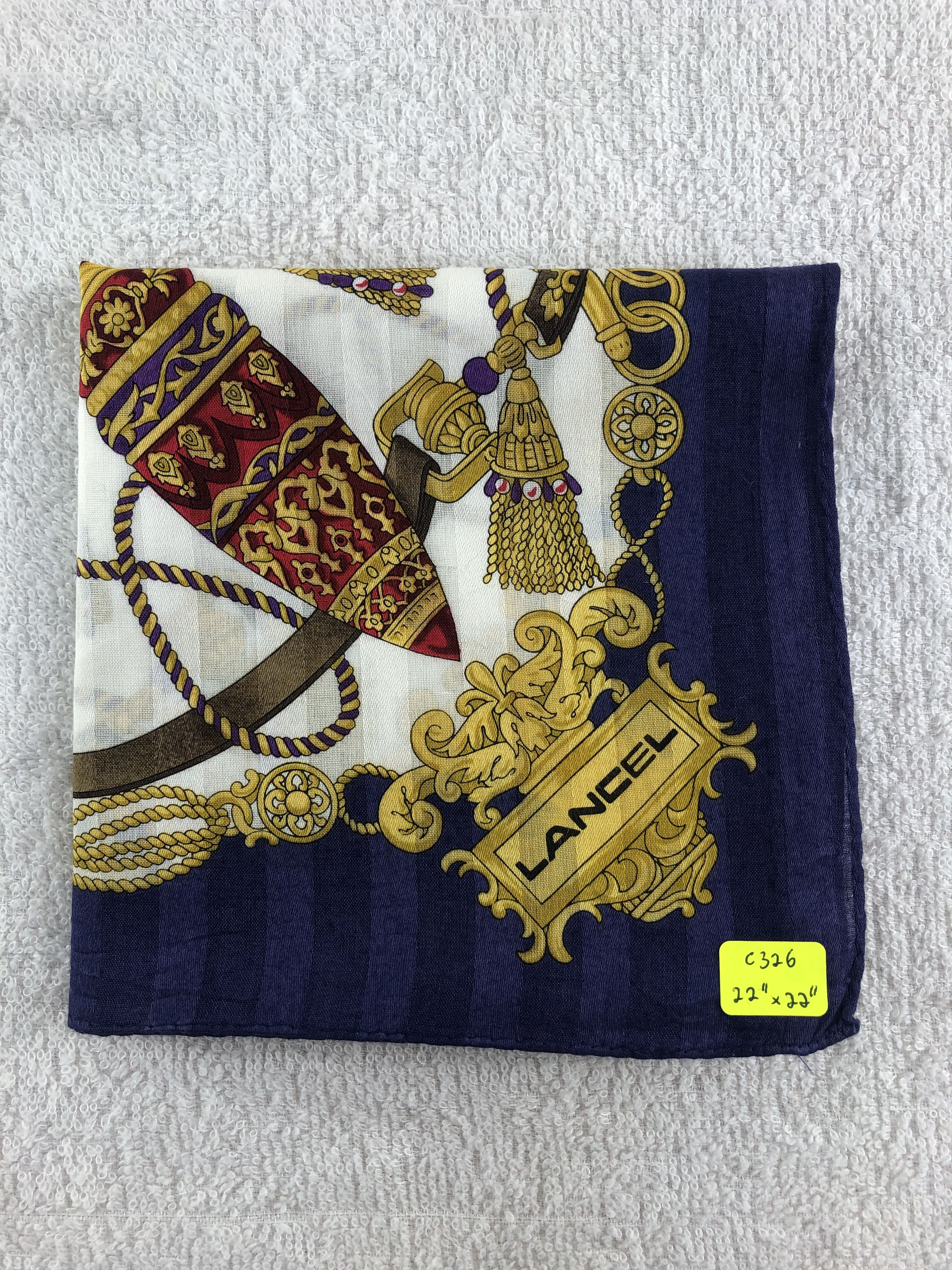 Lancel Lancel Handkerchief / Bandana / Neckerchief C326 Size ONE SIZE - 6 Thumbnail