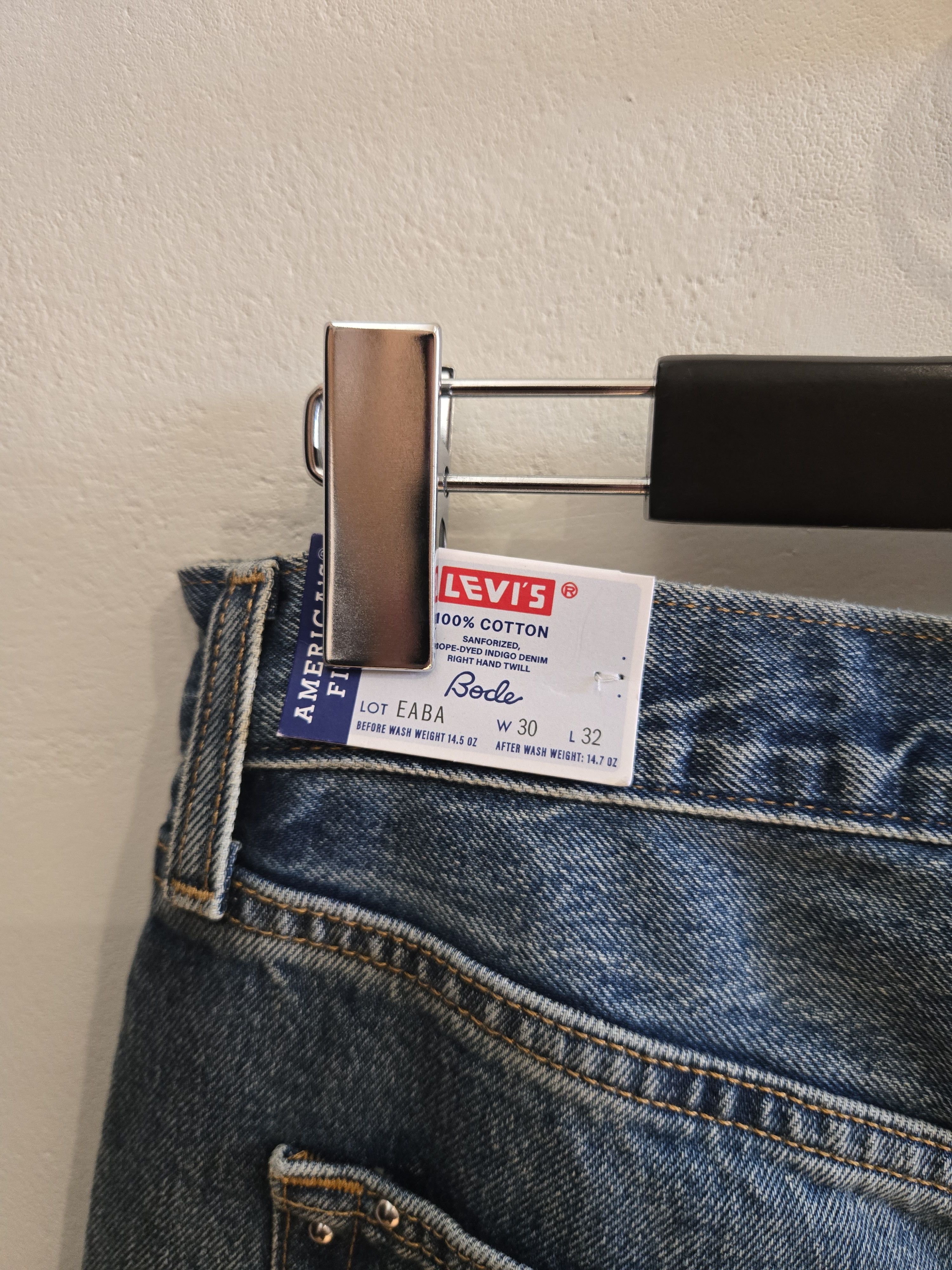 Bode bode x levi's barrel racer jean 30 x 32 Size US 30 / EU 46 - 6 Thumbnail