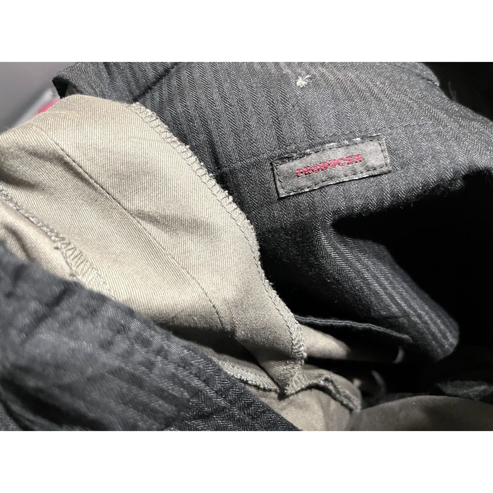Express Express Mens Stretch Producer Dark Gray SOLID Dress Pants 36x30 Vtg Dress Pants Mens Regular Fit Gray Size US 36 / EU 52 - 5 Thumbnail