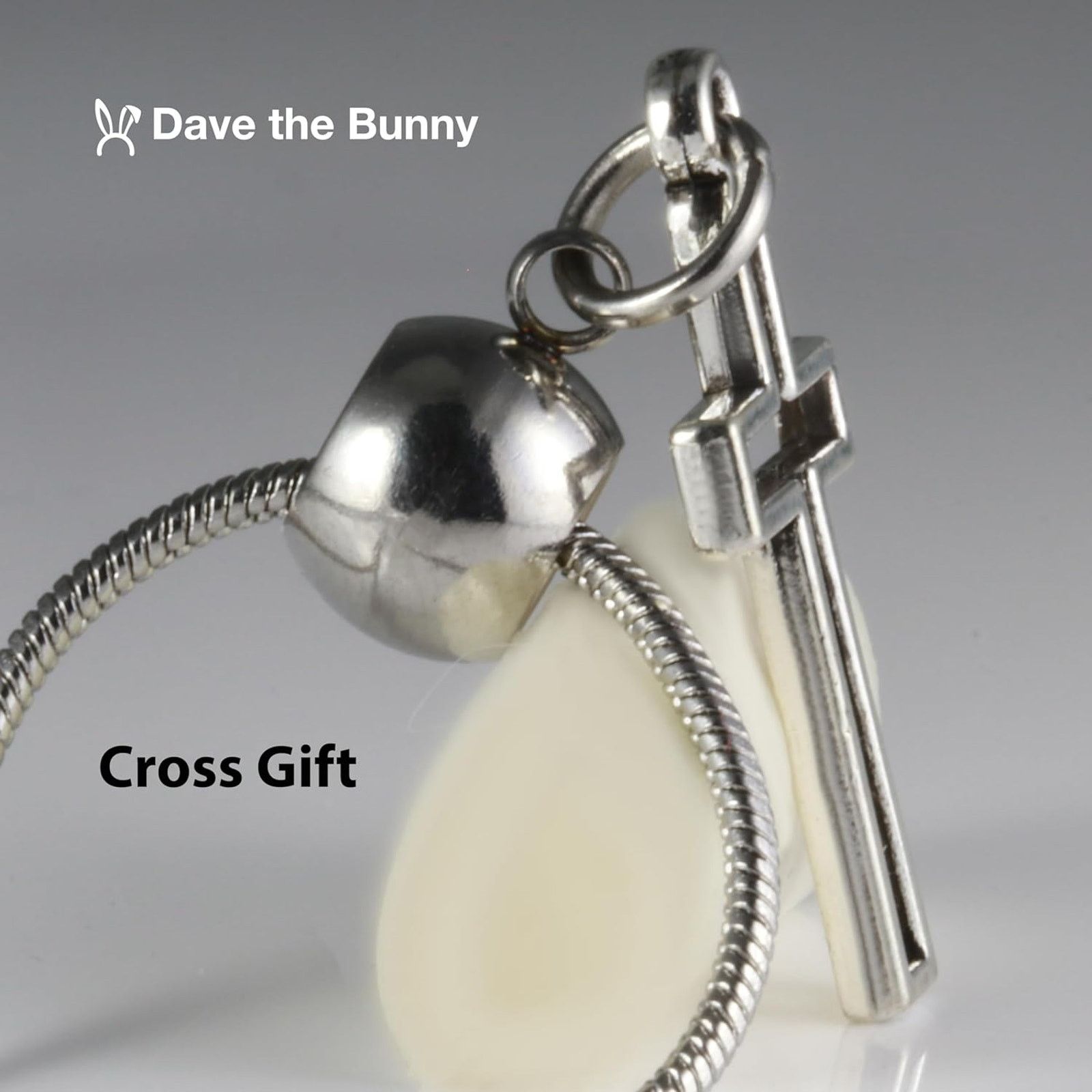 & Other Stories Cross Necklace - Christian Religious Stainless Steel Chain Size ONE SIZE - 8 Thumbnail