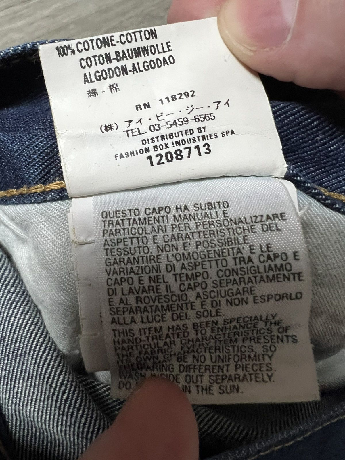 Vintage Replay men's jeans avant garde