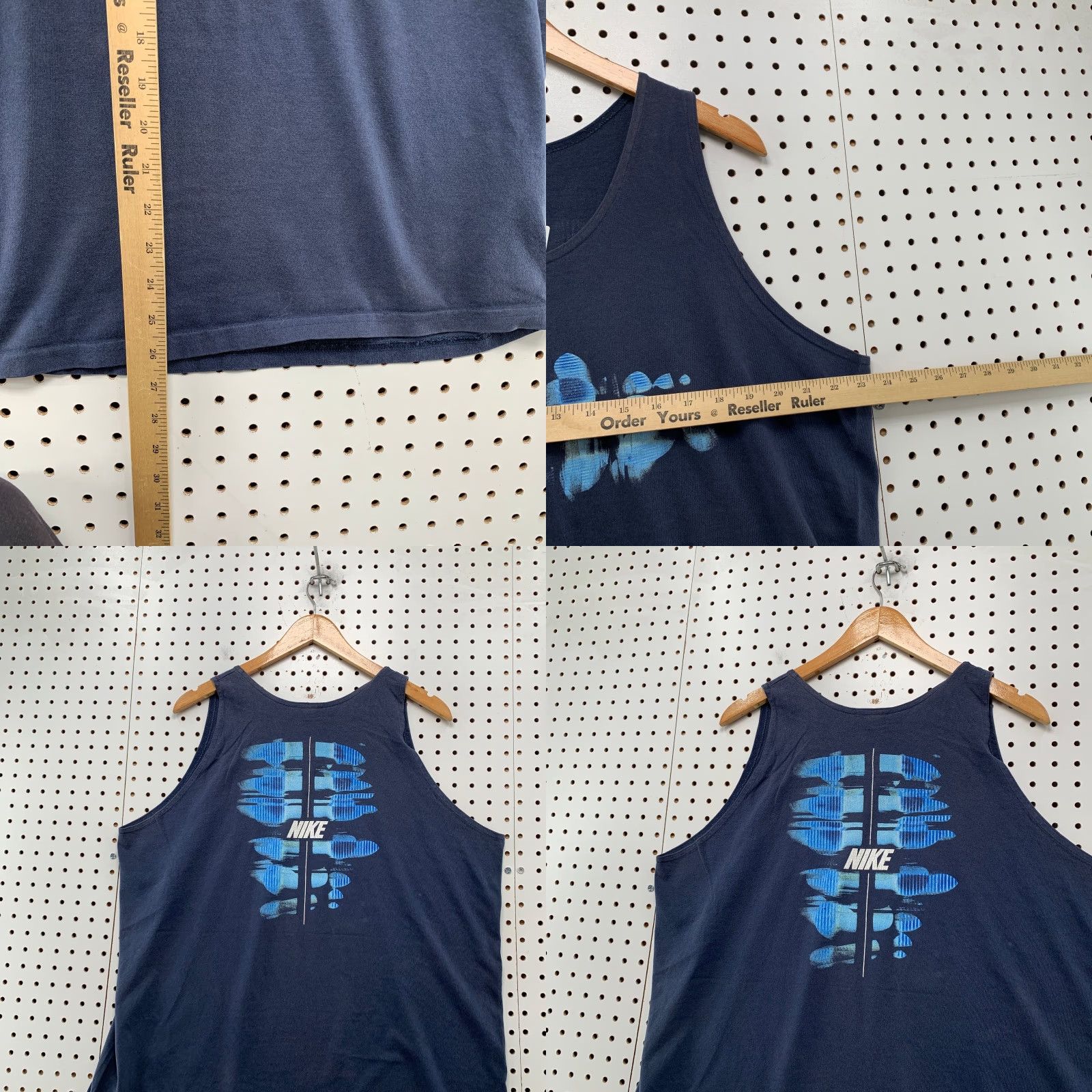Nike VINTAGE Nike Center SwooshShirt Mens XL Tank Blue Surf Skate Sleeveless Shirt Mens XL Blue Nike Center Swoosh Sh Size US XL / EU 56 / 4 - 8 Thumbnail