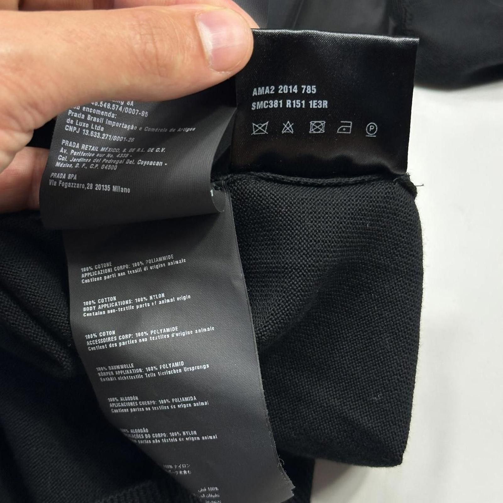 Prada Prada 2014 Red Tab Black Nylon Panelled Cardigan IT56 L/XL Size US L / EU 52-54 / 3 - 6 Thumbnail