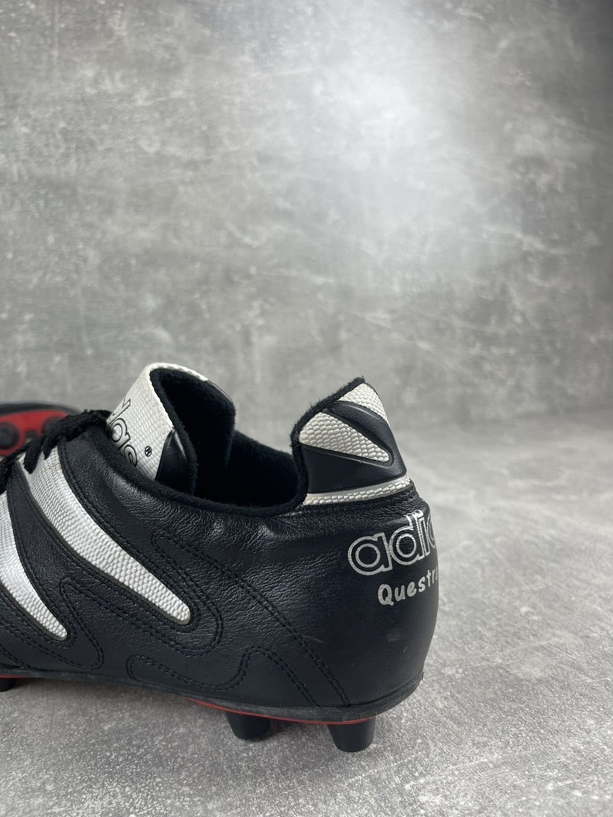 Adidas × Vintage Vintage Adidas Questra Finale 80s Black Cleats Size US 9 / EU 42 - 8 Thumbnail