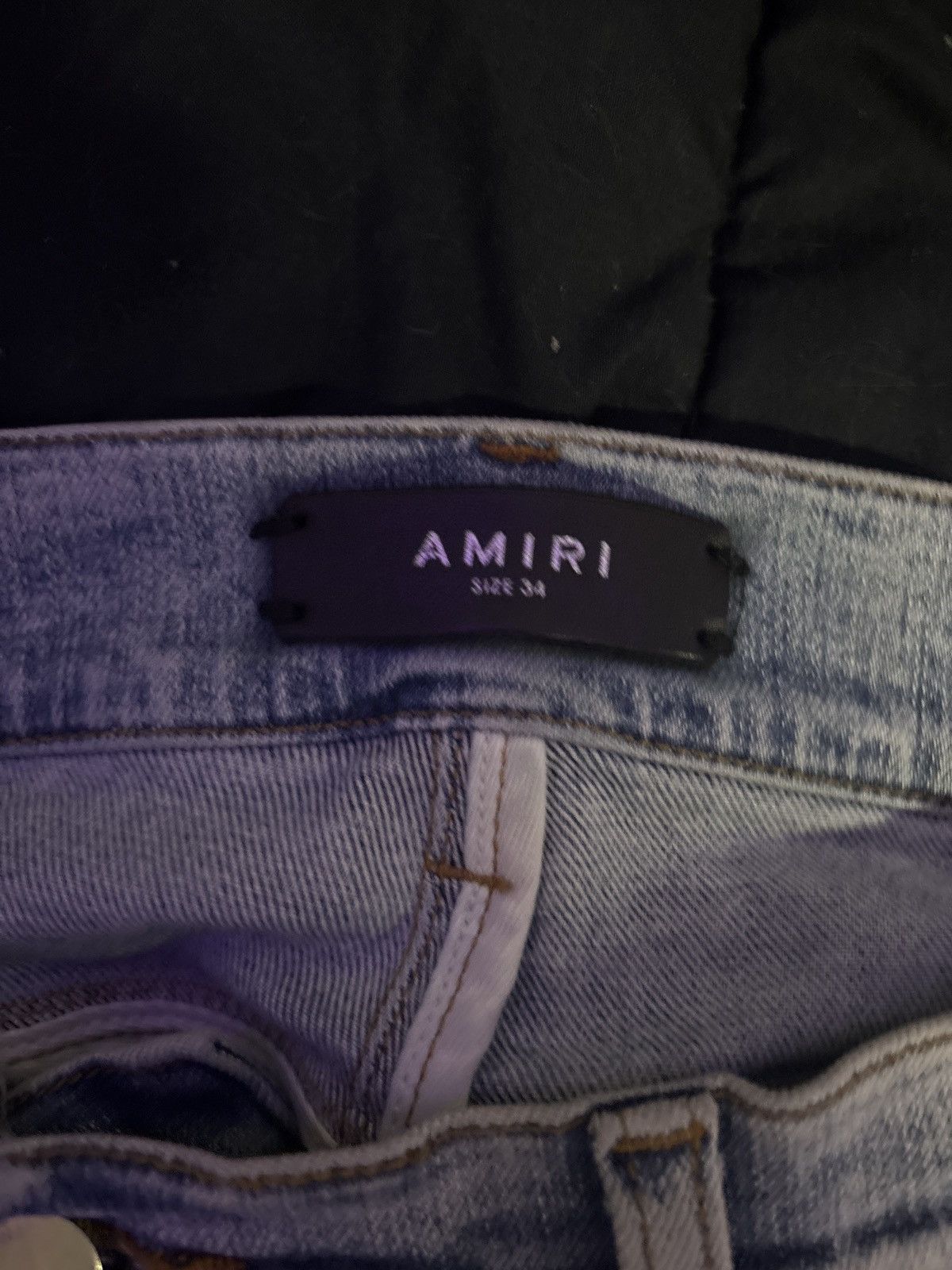 Amiri AMIRI Pajama Art Patch Skinny Jeans Size US 34 / EU 50 - 4 Thumbnail