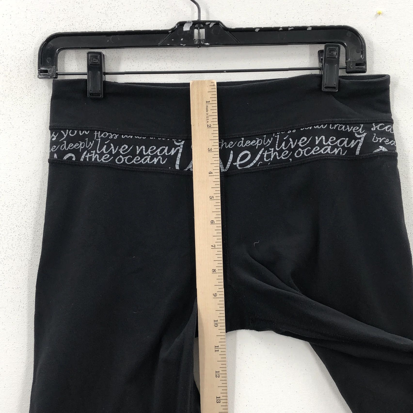 Lululemon VINTAGE Lululemon Womens Yoga Pants Capri Size 6 Black Athleisure Straight Leg Activewear Size 28" / US 6 / IT 42 - 3 Thumbnail