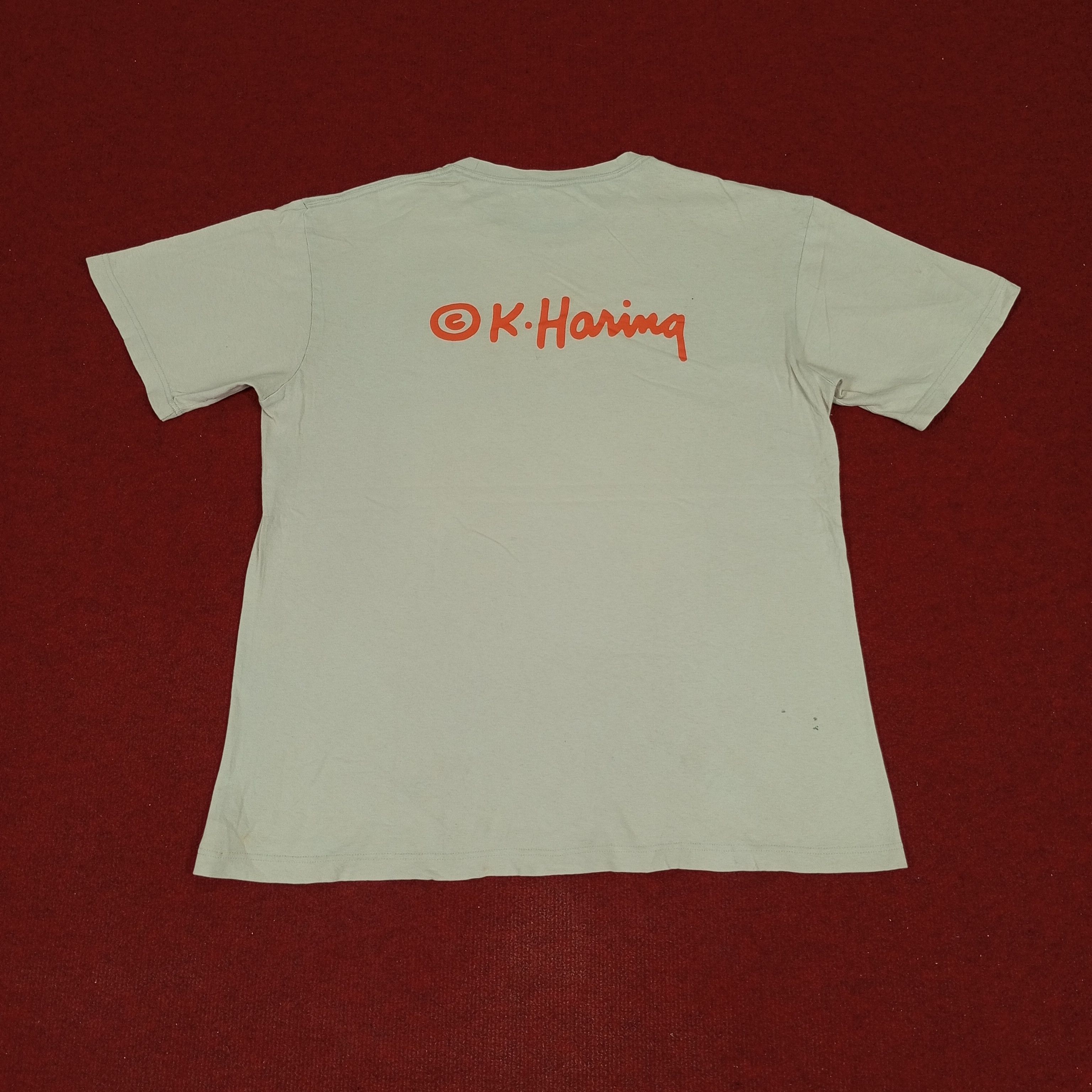 Japanese Brand × Keith Haring × Vintage Keith Haring Art Streetwear Style Tshirt Size US L / EU 52-54 / 3 - 3 Thumbnail
