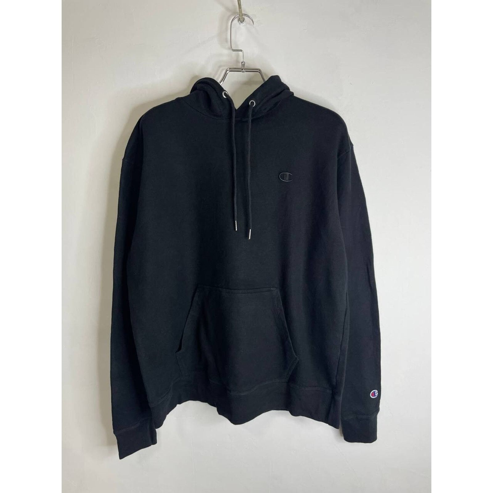 Champion × Vintage Vintage Champion Hoodie Minimal Logo Pullover Sweatshirt L Size US L / EU 52-54 / 3 - 1 Thumbnail