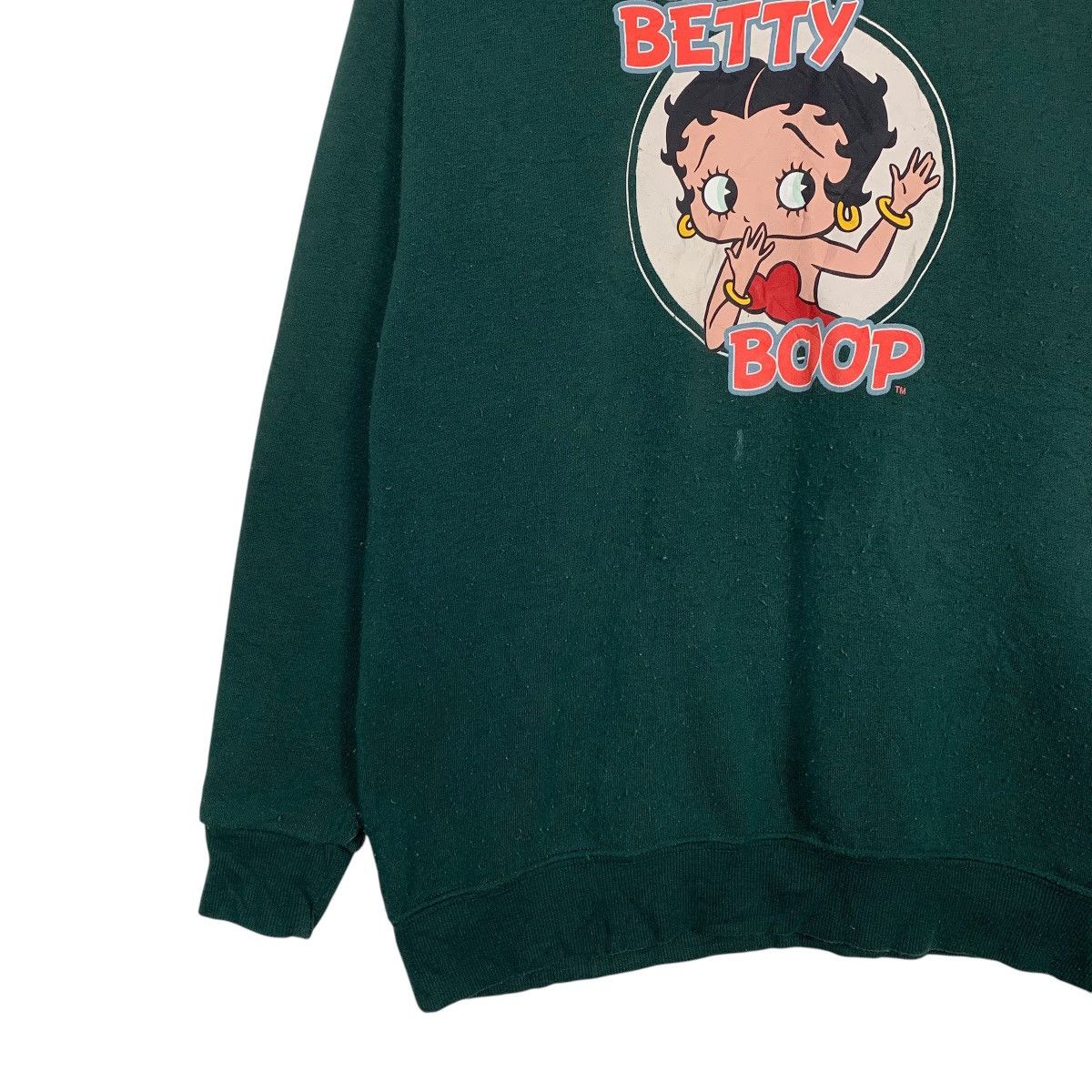 Japanese Brand Betty Boop Green Sweatshirt Size US M / EU 48-50 / 2 - 3 Thumbnail