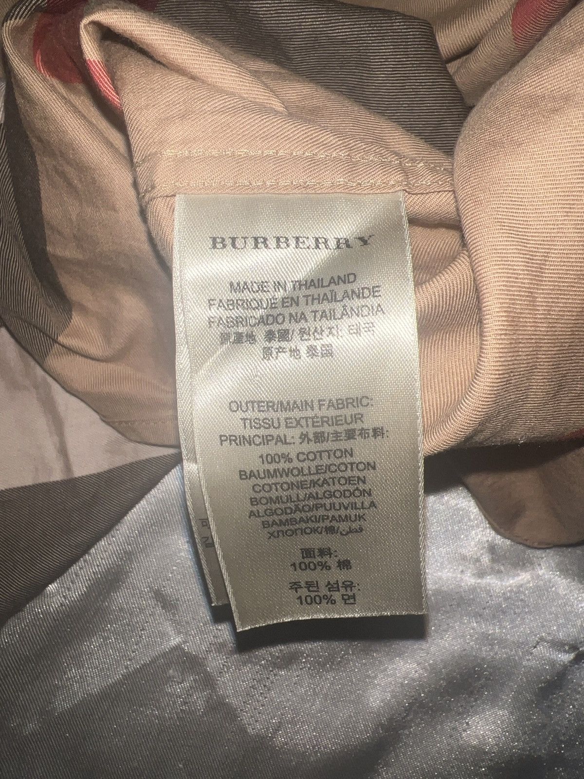 Burberry Burberry Check Cotton Long Sleeve Shirt Size US XL / EU 56 / 4 - 5 Thumbnail