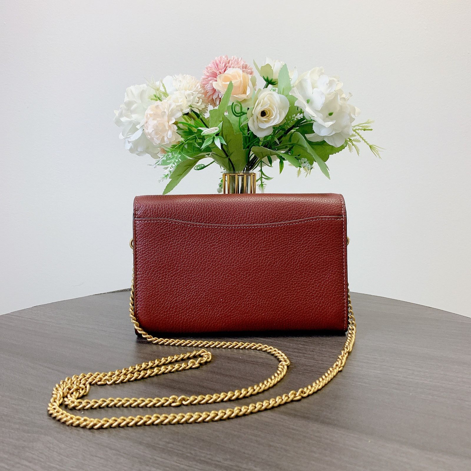 Coach Coach 4792 Tabby Chain Clutch In B4/WINE Size ONE SIZE - 5 Thumbnail