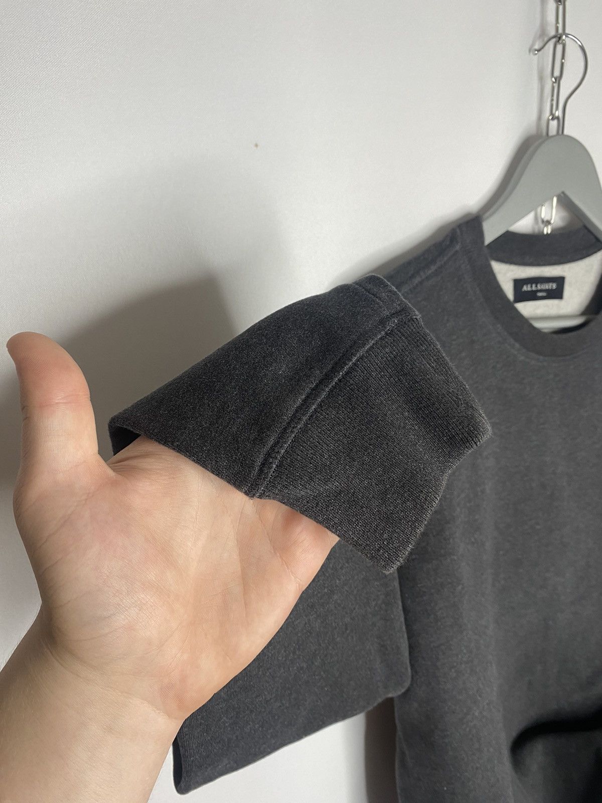 Allsaints × Designer × Vintage Allsaints Designer Grey Sweatshirt Pullover Based Small Logo Size US S / EU 44-46 / 1 - 4 Thumbnail