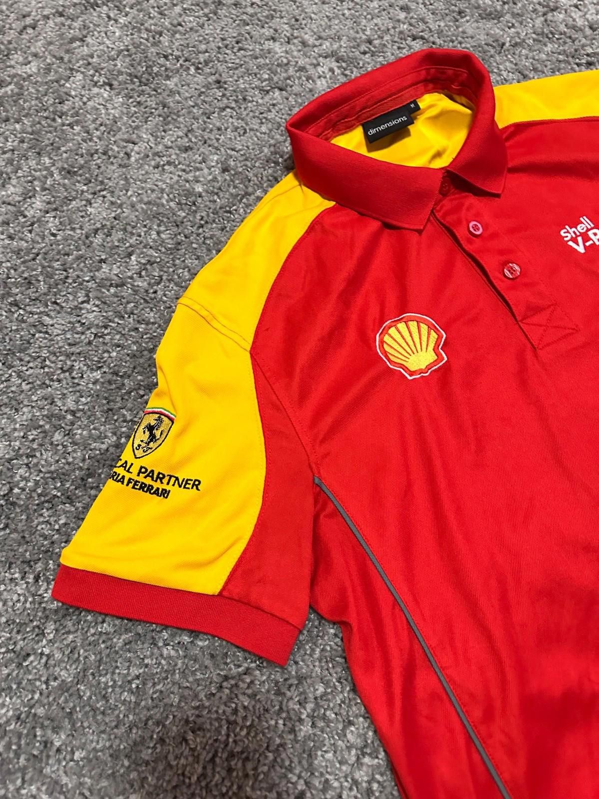 Ferrari Vintage Shell V-Power Ferrari Polo Shirt Racing F1 Size M Size US M / EU 48-50 / 2 - 4 Thumbnail