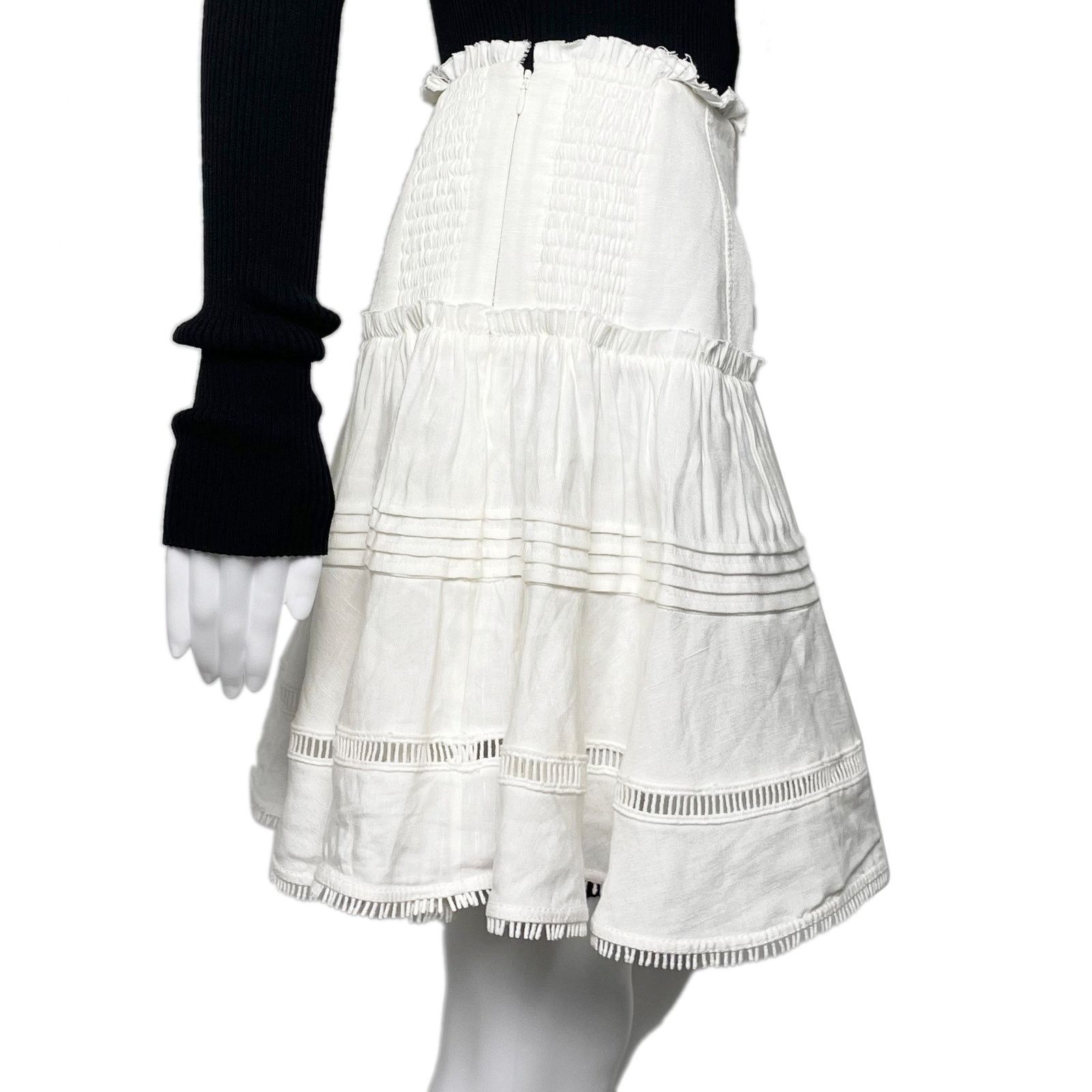 Aje White Skirt Size 28" / US 6 / IT 42 - 4 Thumbnail