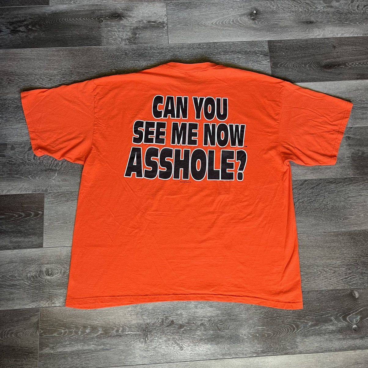 Vintage Vintage 2000s BADD Can You See Me Now Asshole Parody T Shirt Size US XXL / EU 58 / 5 - 1 Thumbnail
