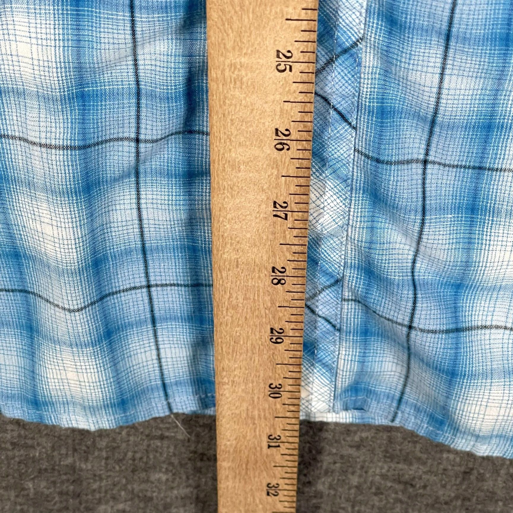 Wrangler VINTAGE Wrangler Shirt Mens M Blue Plaid Short Sleeve Pearl Snap Western Cowboy Size US M / EU 48-50 / 2 - 7 Thumbnail