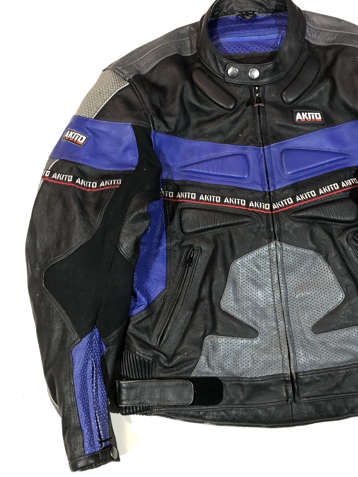 Ferrari × Honda × Yamaha Akito Motorcycle Moto Leather Jacket Racing Size US L / EU 52-54 / 3 - 5 Thumbnail