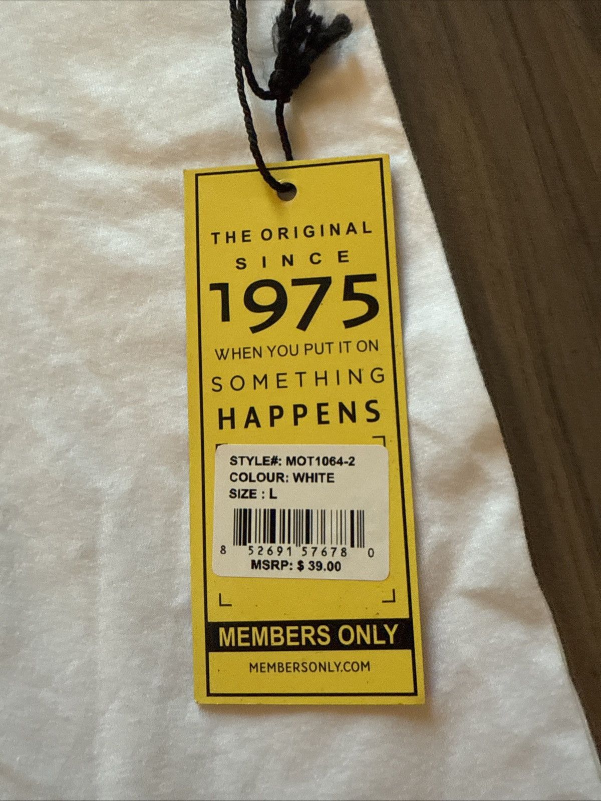 Members Only Members Only Mushroom Embroidery Graphic Tee White Size L Size US L / EU 52-54 / 3 - 3 Thumbnail