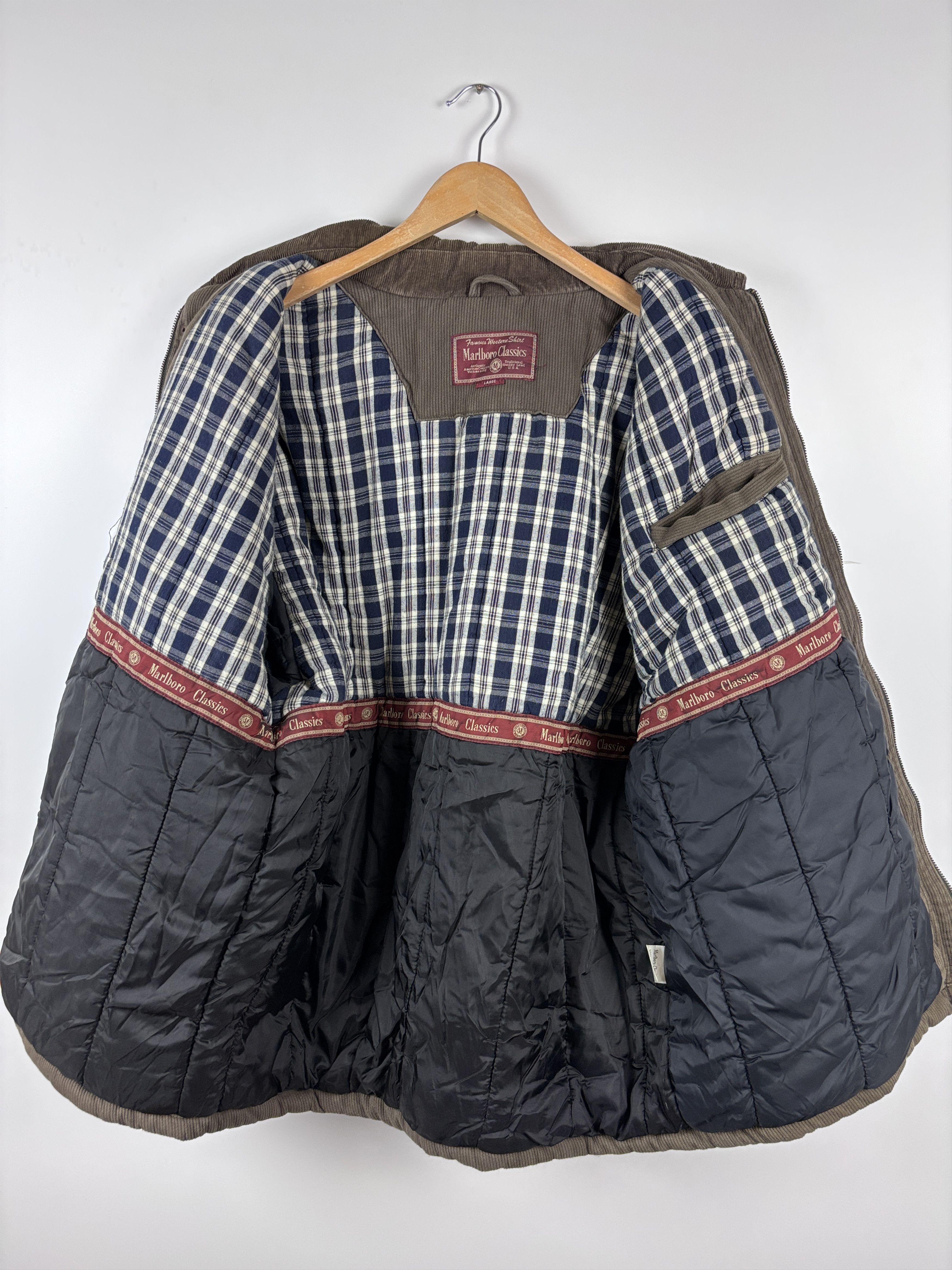 Marlboro Classics Marlboro Classics Corduroy Warm Heavy Coat Jacket Brown L Size US L / EU 52-54 / 3 - 10 Thumbnail