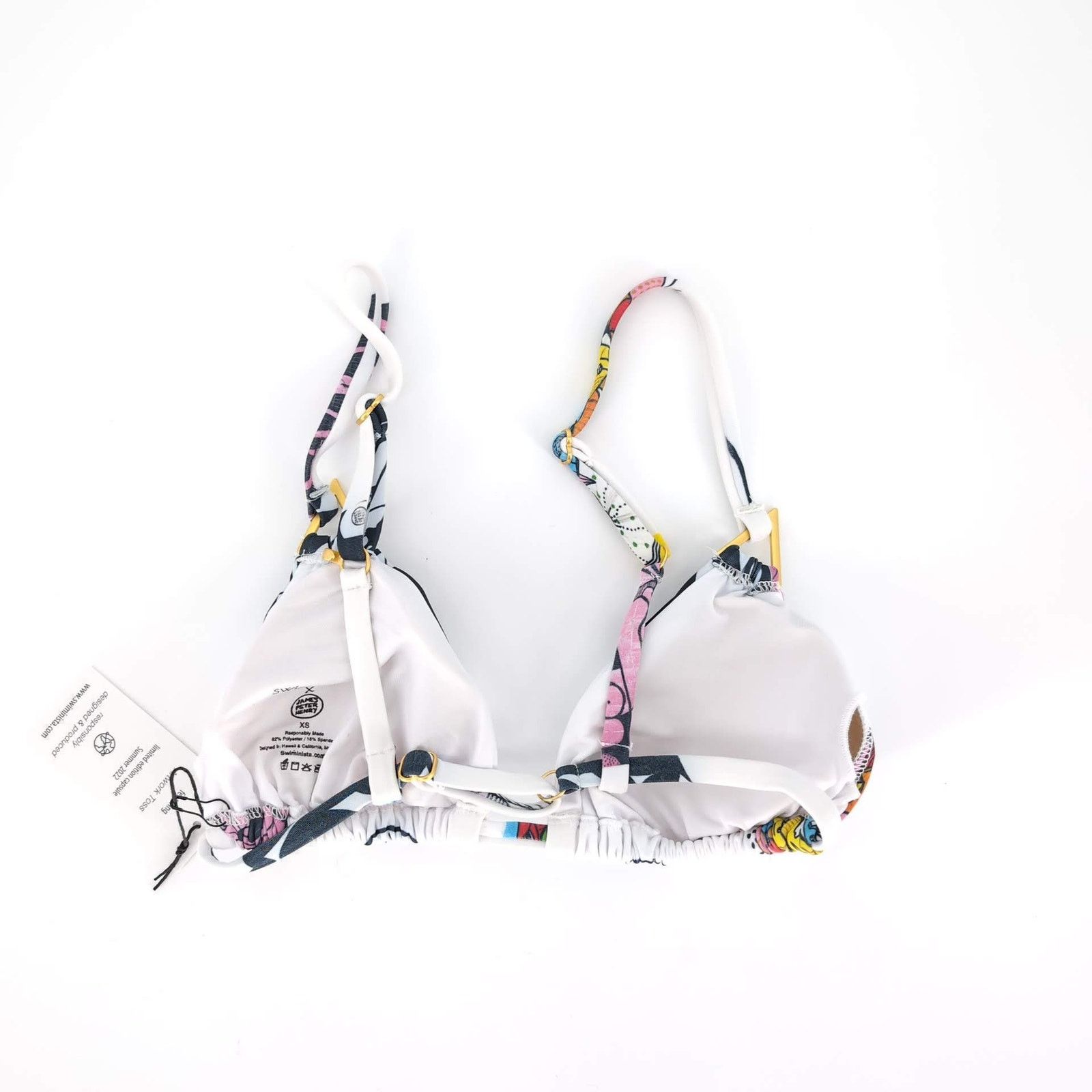 Other NWT Swiminista x JPH Art Toss Print Sexy Bikini Top -Size XS Size ONE SIZE - 4 Thumbnail