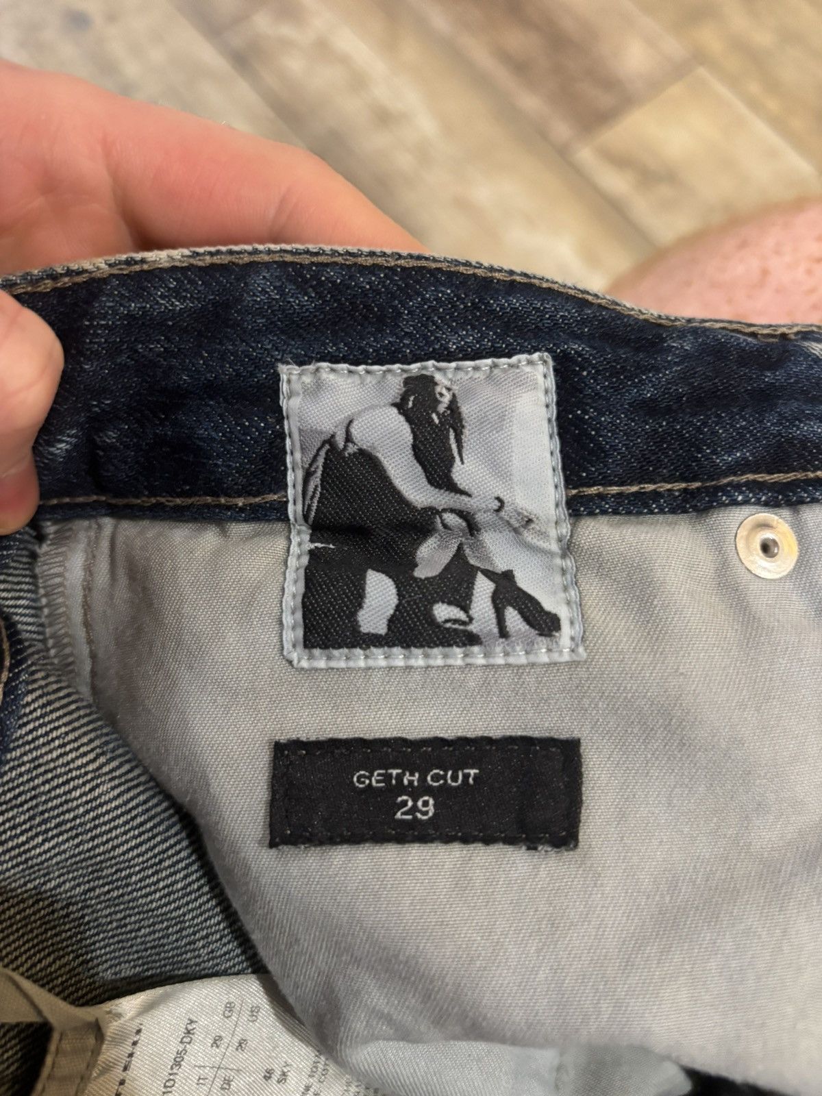 Rick Owens Stone Wash Geth Baggy Denim Size US 30 / EU 46 - 3 Thumbnail
