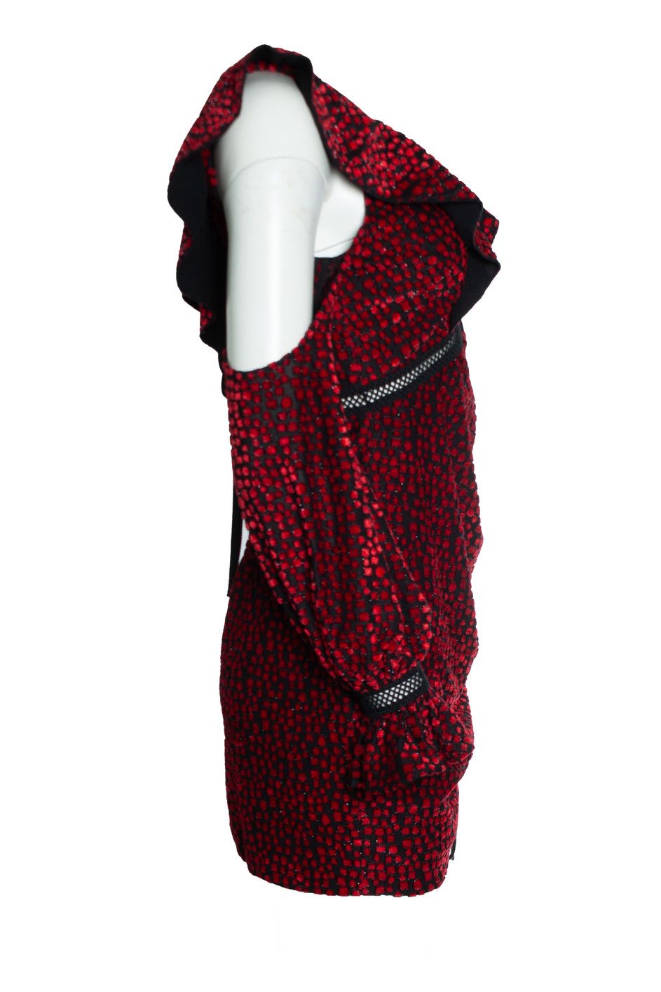 Self-Portrait Self portrait, V neck frill mini dress in red Size M / US 6-8 / IT 42-44 - 4 Thumbnail