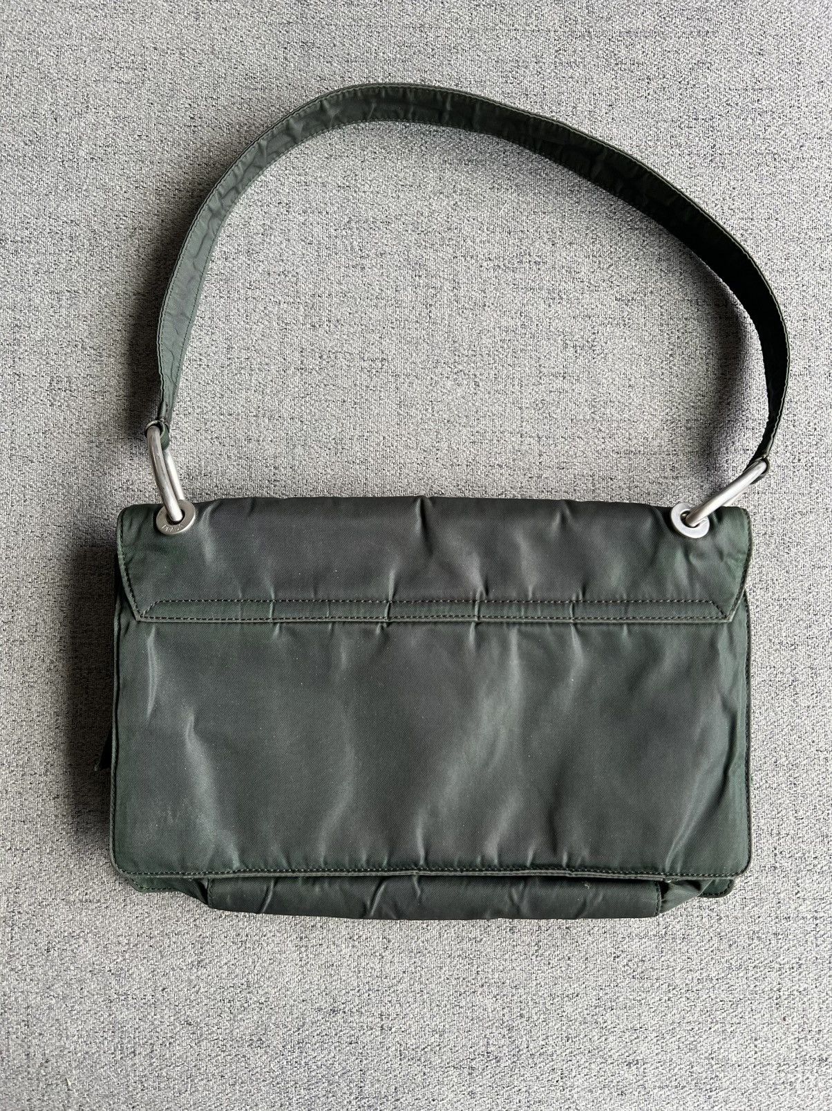 Prada × Vintage Prada Nylon Rare Single Flap Shoulder Bag Size ONE SIZE - 2 Thumbnail
