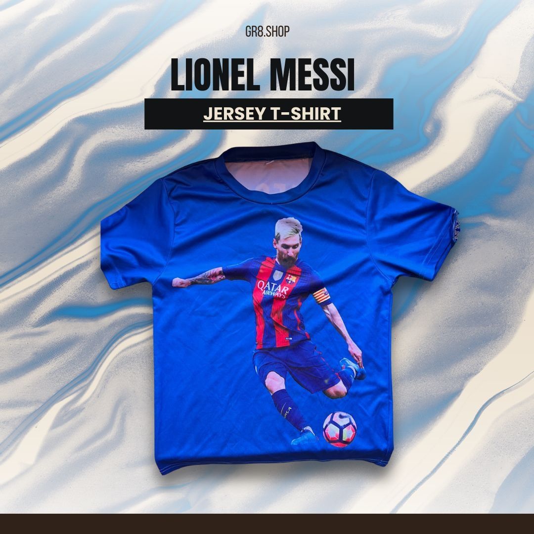 Other Lionel Messi Soccer Jersey T-Shirt Blue Size S Unisex Footba Size US S / EU 44-46 / 1 - 1 Thumbnail