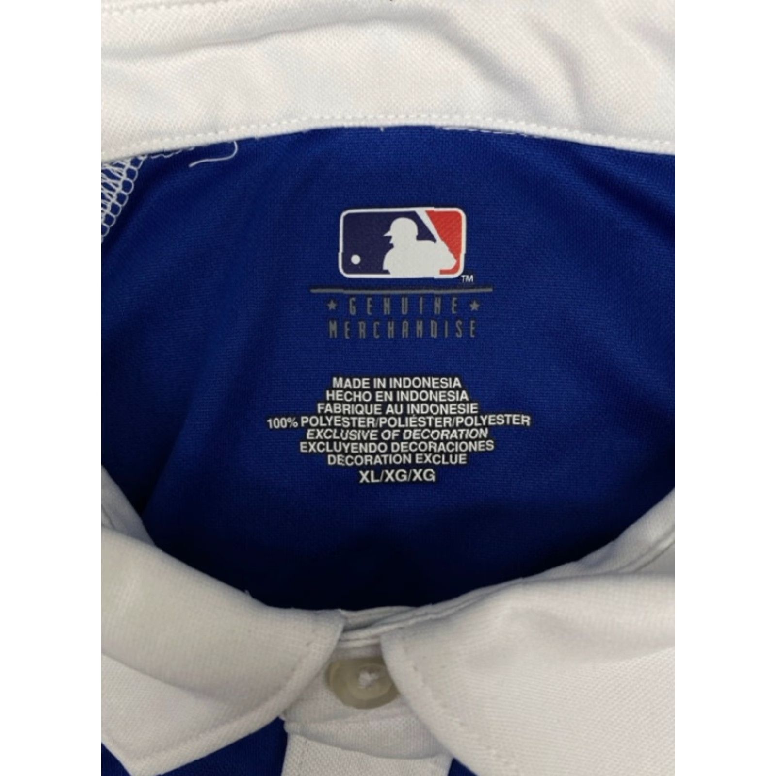 MLB MLB Polo Shirt Cubs Logo Embroidered Shirt XL Men Blue White Colorblock Short Sleeve Polo Size US XL / EU 56 / 4 - 3 Thumbnail