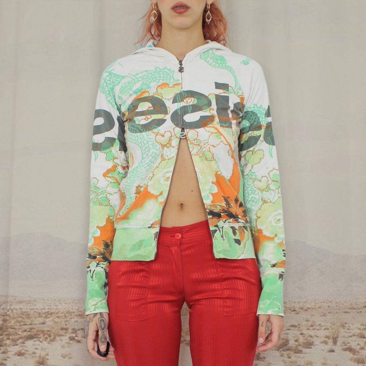Desigual × Vintage 🐍SNAKE DESIGUAL SWEATSHIRT🐍 Size S / US 4 / IT 40 - 2 Thumbnail