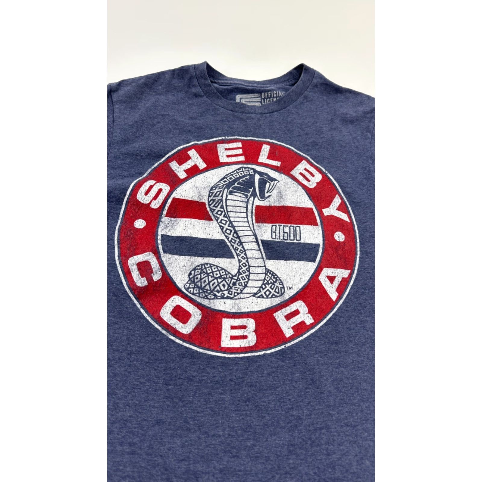 Vintage Shelby Cobra Graphic T-Shirt Men Small Blue Short Sleeve Crew Neck Outdoor Size US S / EU 44-46 / 1 - 2 Thumbnail
