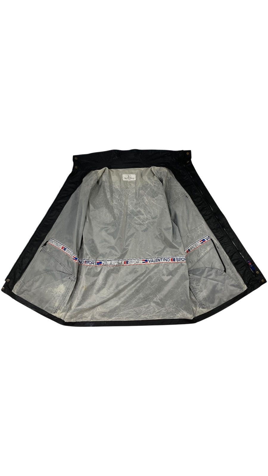 LASTDROP🔥 Vintage 90s Valentino Rubber Jacket Nylon Raincoat