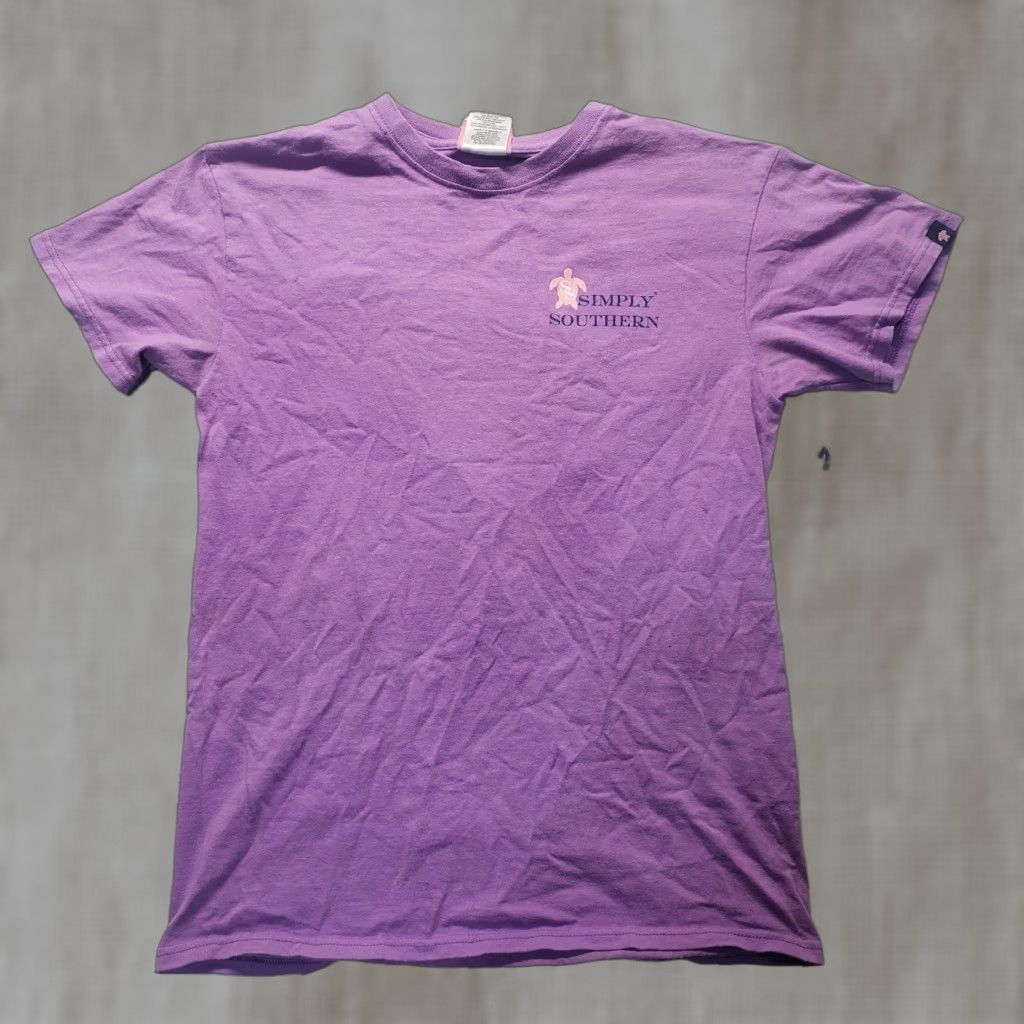 Vintage Simply Southern Purple Short Sleeve T-Shirt Labrador Dogs Golf Cart Womens Small Size S / US 4 / IT 40 - 1 Thumbnail