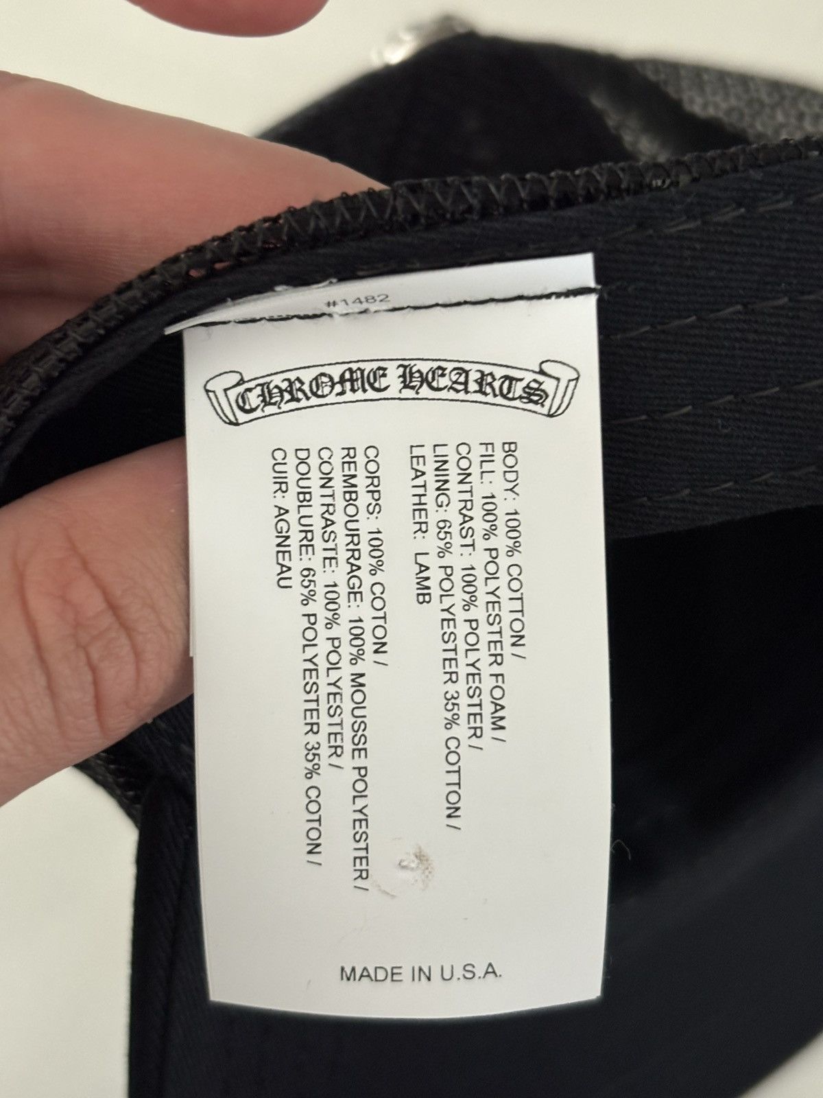Chrome Hearts Chrome Hearts Leather Fuck Hat Size ONE SIZE - 4 Thumbnail