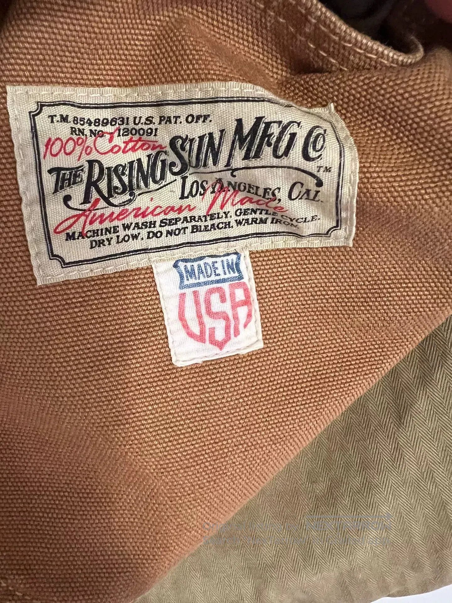 Rising Sun & Co. Rising Sun Canvas Vest in Golden Brown. Size US M / EU 48-50 / 2 - 8 Thumbnail