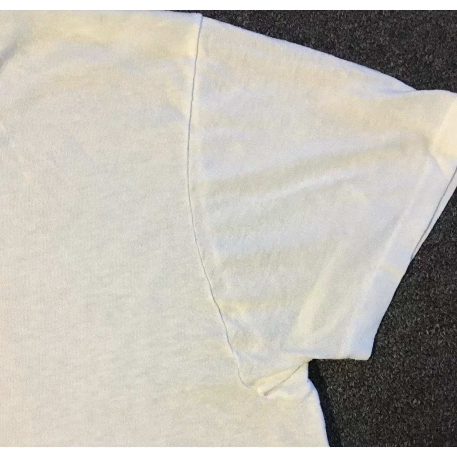 JCPenney VINTAGE JC Penney Shirt M USA White V-Neck 80s 90s Grunge Punk Biker Surf Skate Rock Hip Hop Retro 80s 90s Mens Shirt Size US M / EU 48-50 / 2 - 7 Thumbnail