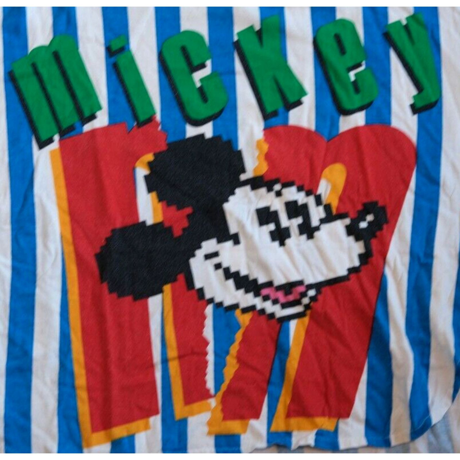 Other Vintage Disney Mickey Mouse Striped T-Shirt 2XL Blue RARE Size US XXL / EU 58 / 5 - 2 Thumbnail