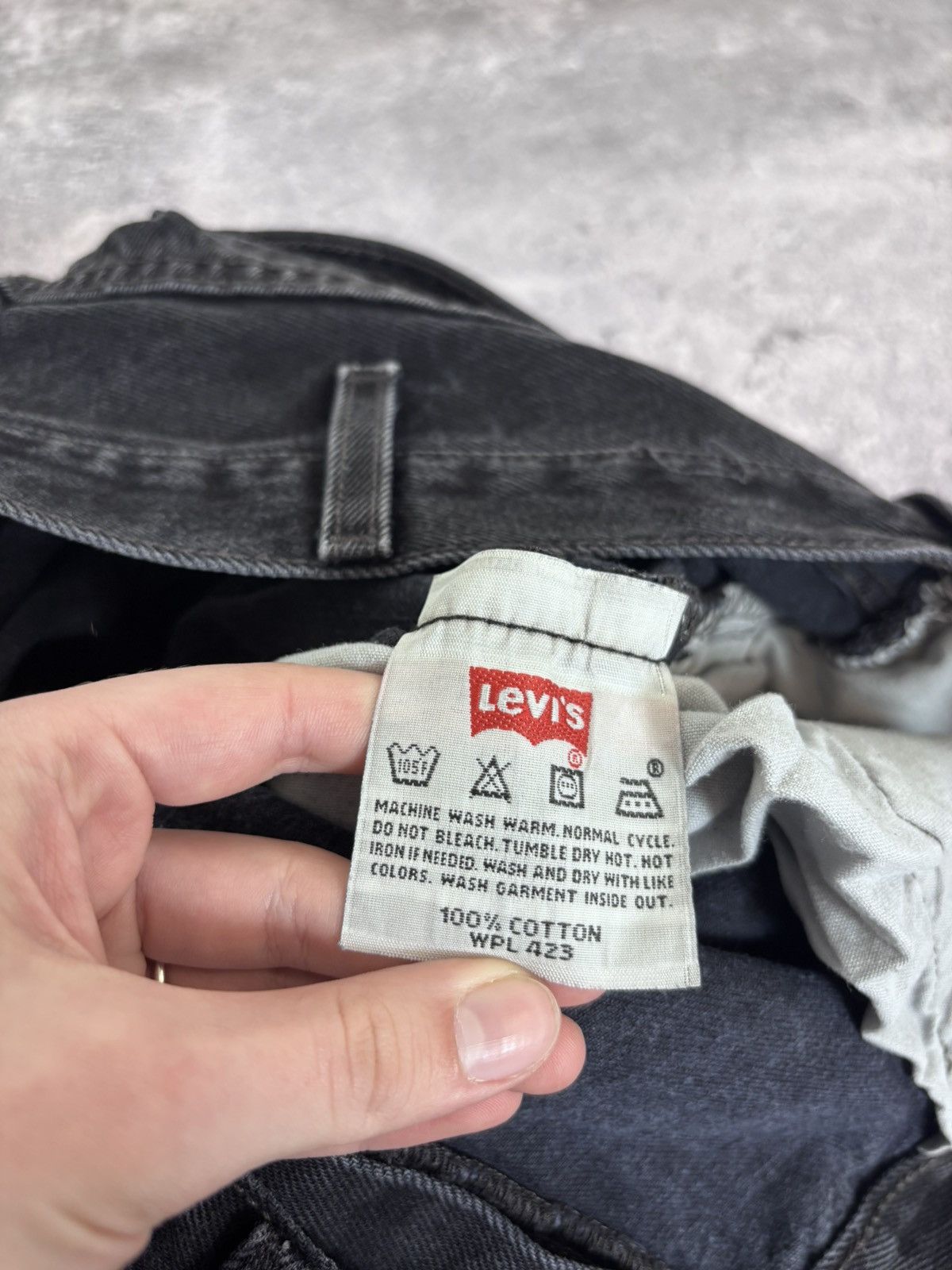 Levi's Vintage Levi’s 501 Paper Tag Black Baggy Denim Baggy Jeans Size US 40 / EU 56 - 18 Thumbnail